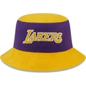 new-era-tapered-washed-pack-los-angeles-lakers-nba-purple-and-yellow-bucket-hat