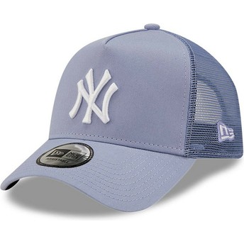 New Era A Frame Tonal Mesh New York Yankees MLB Purple Trucker Hat