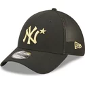casquette-trucker-noire-ajustee-avec-logo-dore-39thirty-all-star-game-new-york-yankees-mlb-new-era