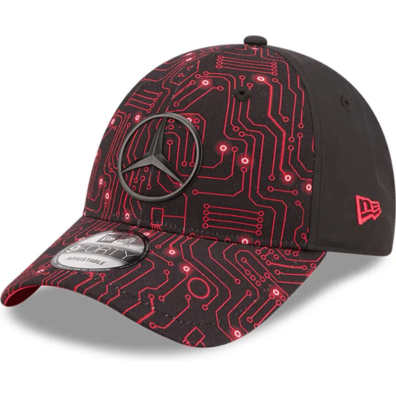 mutzen-gebogen-rot-verstellbares-band-9forty-esports-grand-prix-der-mercedes-formula-1-von-new-era