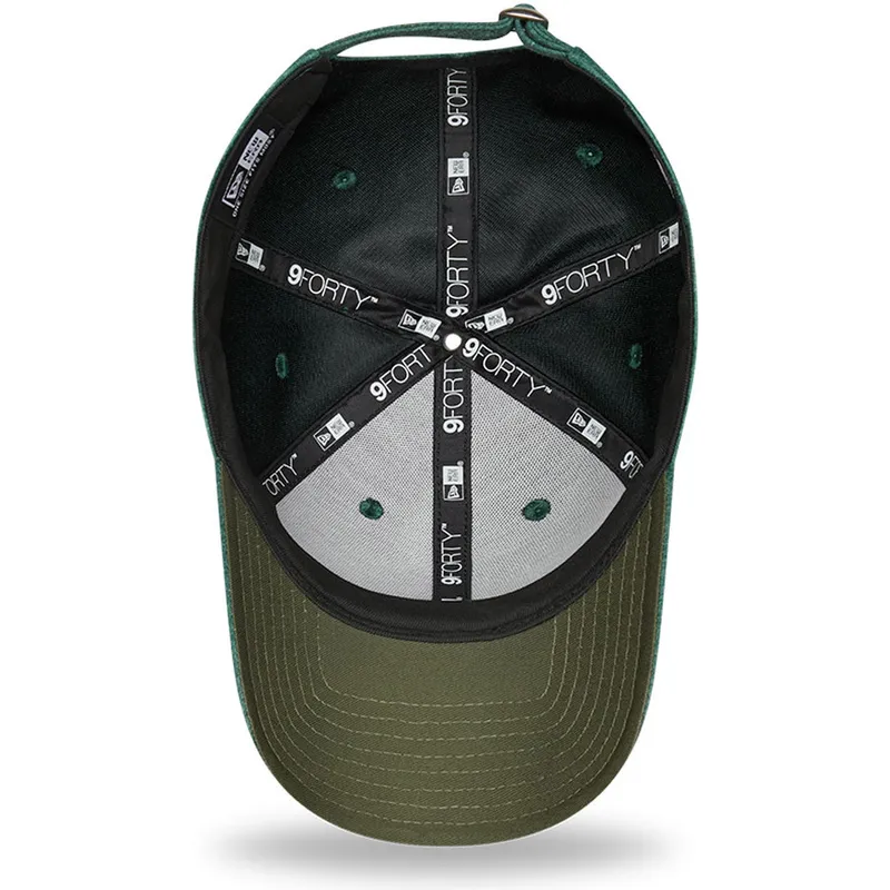 mutzen-gebogen-grun-verstellbares-band-negro-9forty-jersey-essential-der-los-angeles-dodgers-mlb-von-new-era
