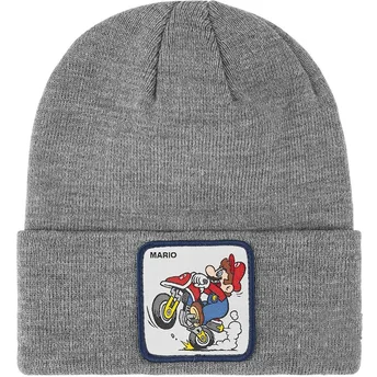 Capslab Mario Motorcycle BON SUP2 Super Mario Bros. Grey Beanie
