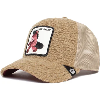 mutzen-gebogen-braun-snapback-fur-kinder-de-borreguillo-caballo-der-peluche-horse-play-little-horsey-the-farm-the-farm-von-goori