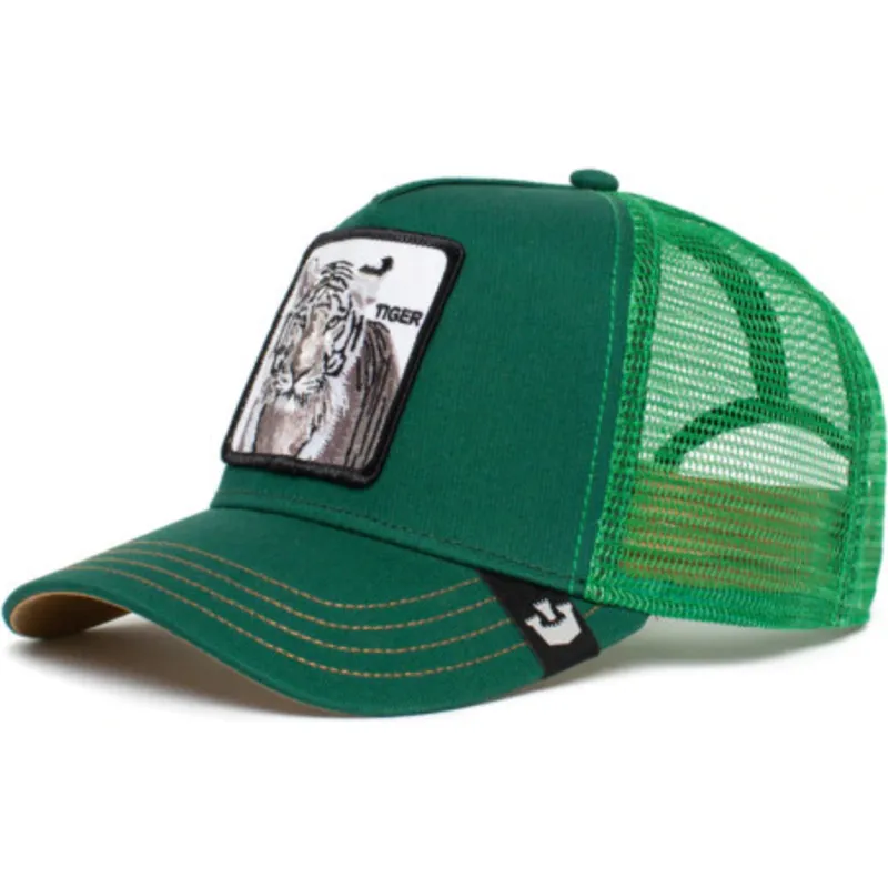 trucker-kappe-grun-tiger-the-silver-tiger-the-farm-von-goorin-bros