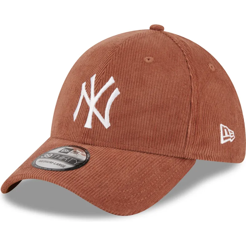 mutzen-gebogen-braun-angepasst-39thirty-cord-der-new-york-yankees-mlb-von-new-era