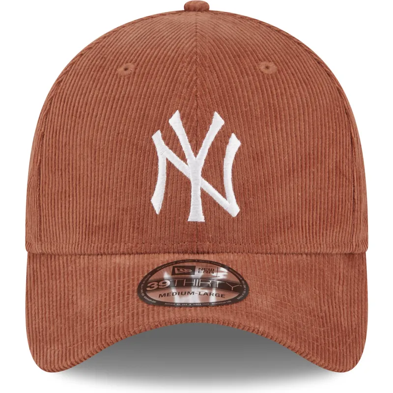 mutzen-gebogen-braun-angepasst-39thirty-cord-der-new-york-yankees-mlb-von-new-era