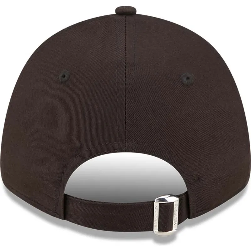 schwarze-verstellbare-curved-cap-mit-gelbem-logo-9forty-seasonal-infill-der-new-york-yankees-mlb-von-new-era schwarze-verstellbare-curved-cap-mit-gelbem-logo-9forty-seasonal-infill-der-new-york-yankees-mlb-von-new-era
