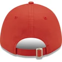 mutzen-gebogen-rot-verstellbares-band-9forty-league-essential-der-new-york-yankees-mlb-von-new-era