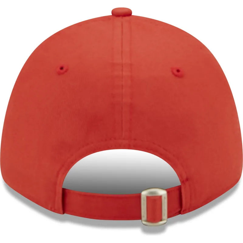 mutzen-gebogen-rot-verstellbares-band-9forty-league-essential-der-new-york-yankees-mlb-von-new-era