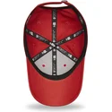 mutzen-gebogen-rot-verstellbares-band-9forty-league-essential-der-new-york-yankees-mlb-von-new-era