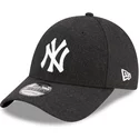 casquette-courbee-noire-ajustable-9forty-the-league-melton-wool-new-york-yankees-mlb-new-era