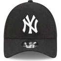 casquette-courbee-noire-ajustable-9forty-the-league-melton-wool-new-york-yankees-mlb-new-era