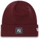new-era-team-cuff-new-york-yankees-mlb-maroon-beanie