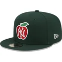 mutzen-flach-grun-snapback-9fifty-ny-apple-der-new-york-yankees-mlb-von-new-era