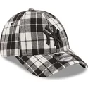 mutzen-gebogen-schwarz-verstellbares-band-9forty-plaid-der-new-york-yankees-mlb-von-new-era
