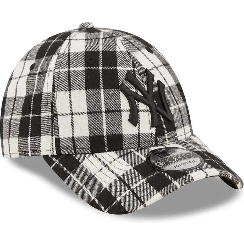 mutzen-gebogen-schwarz-verstellbares-band-9forty-plaid-der-new-york-yankees-mlb-von-new-era