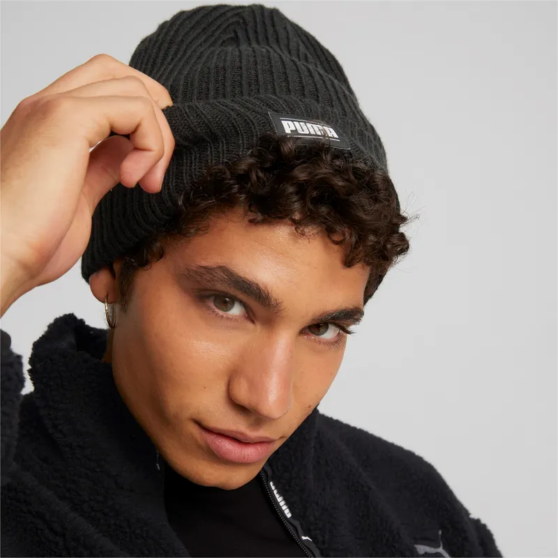 schwarze-mutze-ribbed-classic-cuff-von-puma schwarze-mutze-ribbed-classic-cuff-von-puma