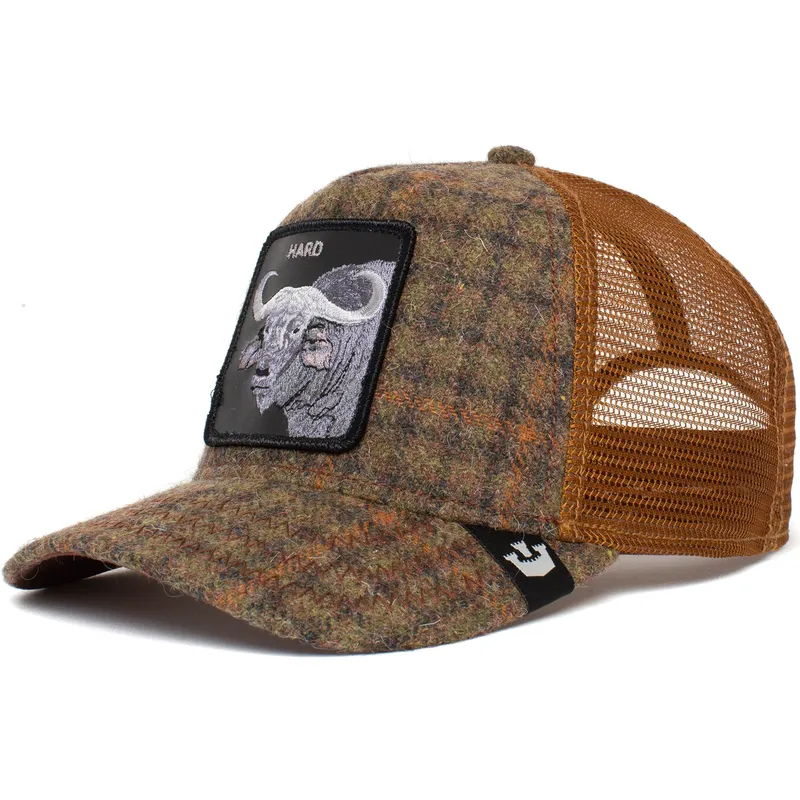 braune-trucker-kappe-buffel-hard-hardwood-the-farm-von-goorin-bros braune-trucker-kappe-buffel-hard-hardwood-the-farm-von-goorin-bros
