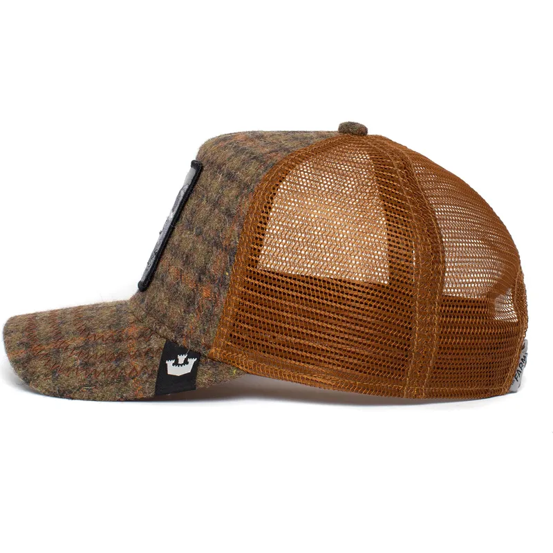 braune-trucker-kappe-buffel-hard-hardwood-the-farm-von-goorin-bros braune-trucker-kappe-buffel-hard-hardwood-the-farm-von-goorin-bros