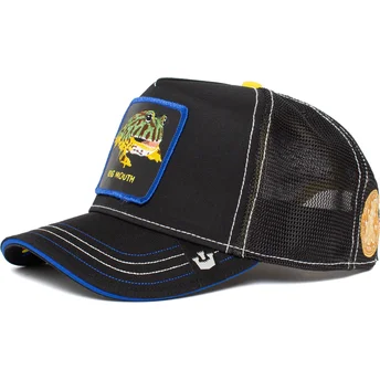trucker-cap-schwarz-und-blau-frosch-big-mouth-puck-yeah-the-farm-von-goorin-bros