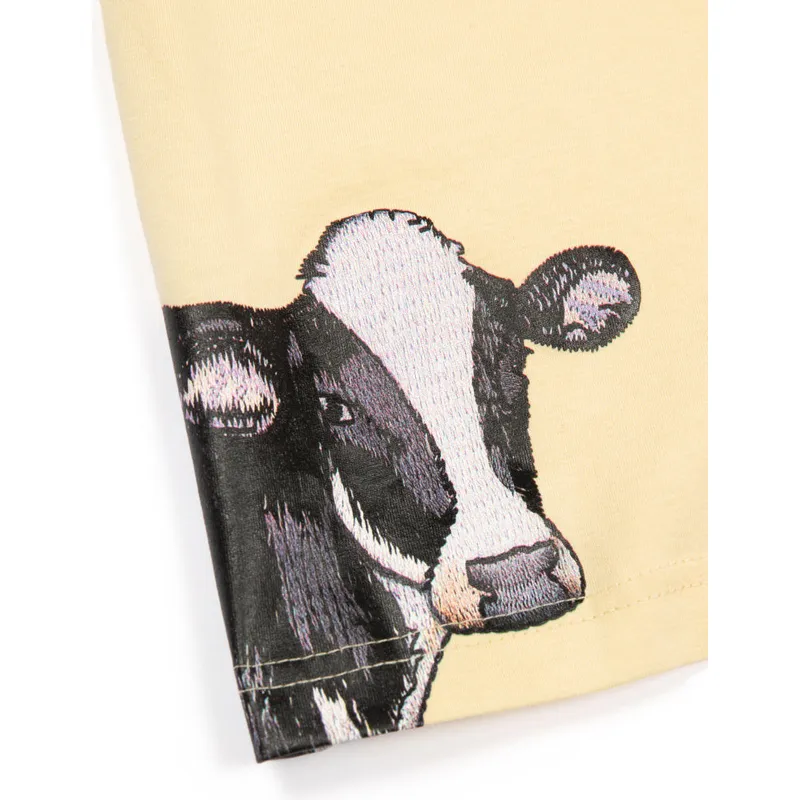 gelb-grunes-kurzarm-t-shirt-kuh-cash-green-milk-the-farm-von-goorin-bros gelb-grunes-kurzarm-t-shirt-kuh-cash-green-milk-the-farm-von-goorin-bros