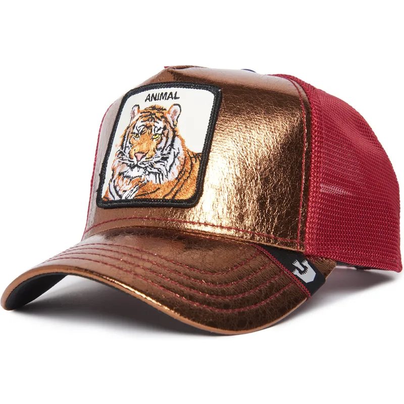 trucker-cap-orange-und-rot-tiger-spotlight-metallic-the-farm-von-goorin-bros trucker-cap-orange-und-rot-tiger-spotlight-metallic-the-farm-von-goorin-bros