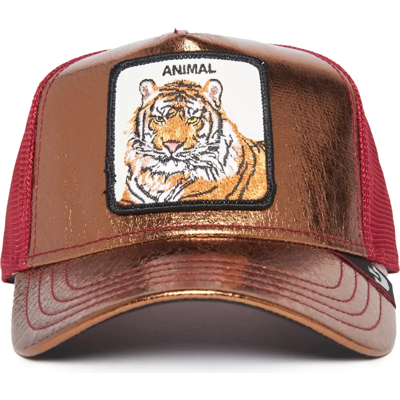 trucker-cap-orange-und-rot-tiger-spotlight-metallic-the-farm-von-goorin-bros trucker-cap-orange-und-rot-tiger-spotlight-metallic-the-farm-von-goorin-bros