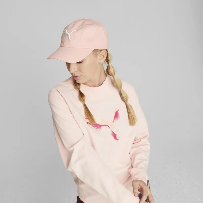 gebogene-rosa-verstellbare-kappe-essentials-cat-logo-von-puma