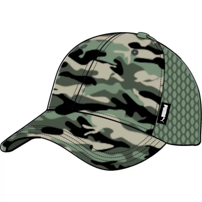 Puma Academy Printed Camouflage Snapback Trucker Hat: Caphunters.lu