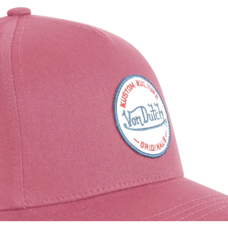 dunkelrote-gebogene-snapback-kappe-kustom-kulture-col-rasp-von-von-dutch