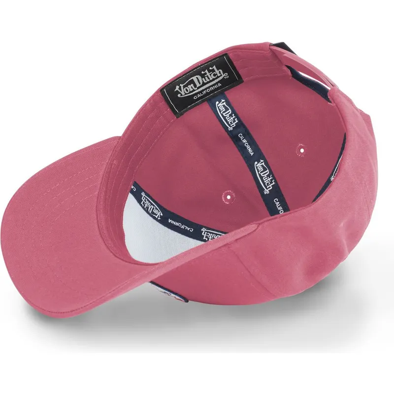 dunkelrote-gebogene-snapback-kappe-kustom-kulture-col-rasp-von-von-dutch