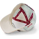 weisse-und-beige-gebogene-snapback-kappe-kys-von-von-dutch