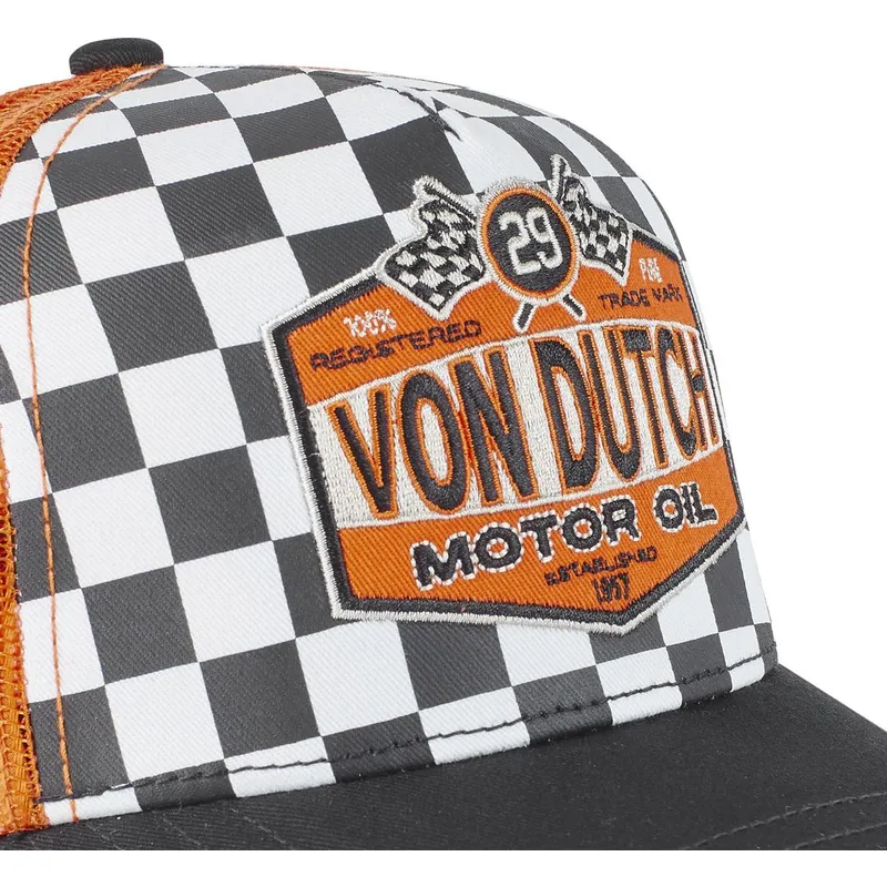 schwarze-und-orangefarbene-trucker-kappe-motor-oil-oil-von-von-dutch