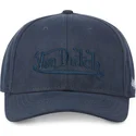 gebogene-marineblaue-snapback-kappe-suedine1-von-von-dutch