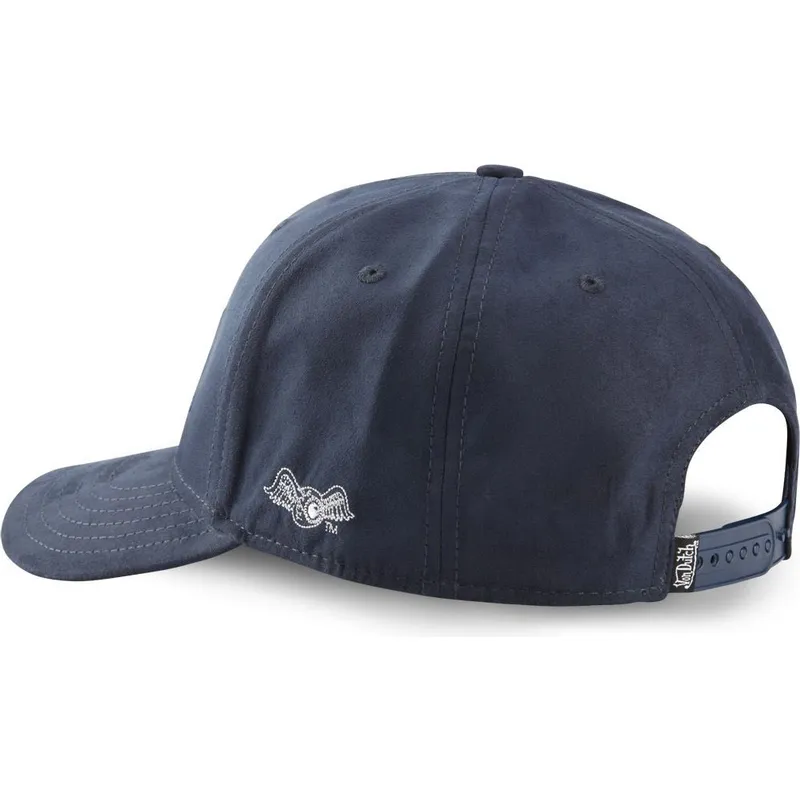 gebogene-marineblaue-snapback-kappe-suedine1-von-von-dutch