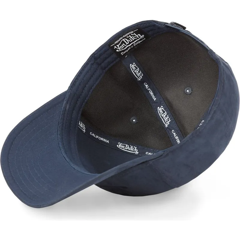 gebogene-marineblaue-snapback-kappe-suedine1-von-von-dutch