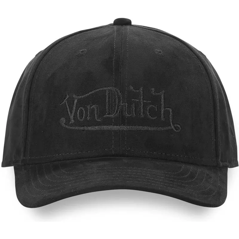 schwarze-gebogene-snapback-kappe-suedine4-von-von-dutch schwarze-gebogene-snapback-kappe-suedine4-von-von-dutch