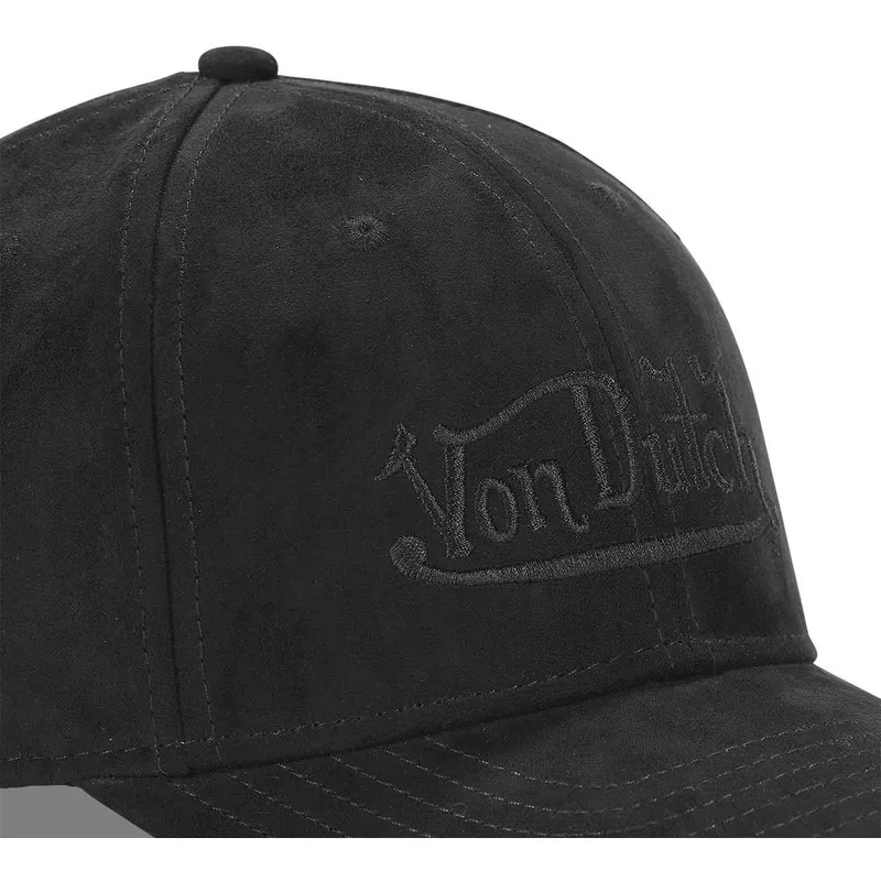 schwarze-gebogene-snapback-kappe-suedine4-von-von-dutch schwarze-gebogene-snapback-kappe-suedine4-von-von-dutch