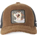 mutzen-gebogen-braun-snapback-de-borreguillo-diablo-tasmanischer-teufel-looney-tunes-von-capslab
