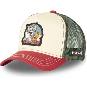 Mützen gebogen beige snapback TJ2 Tom und Jerry Looney Tunes von Capslab