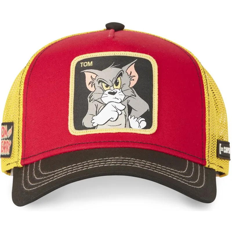 mutzen-gebogen-rot-snapback-tom-looney-tunes-von-capslab mutzen-gebogen-rot-snapback-tom-looney-tunes-von-capslab
