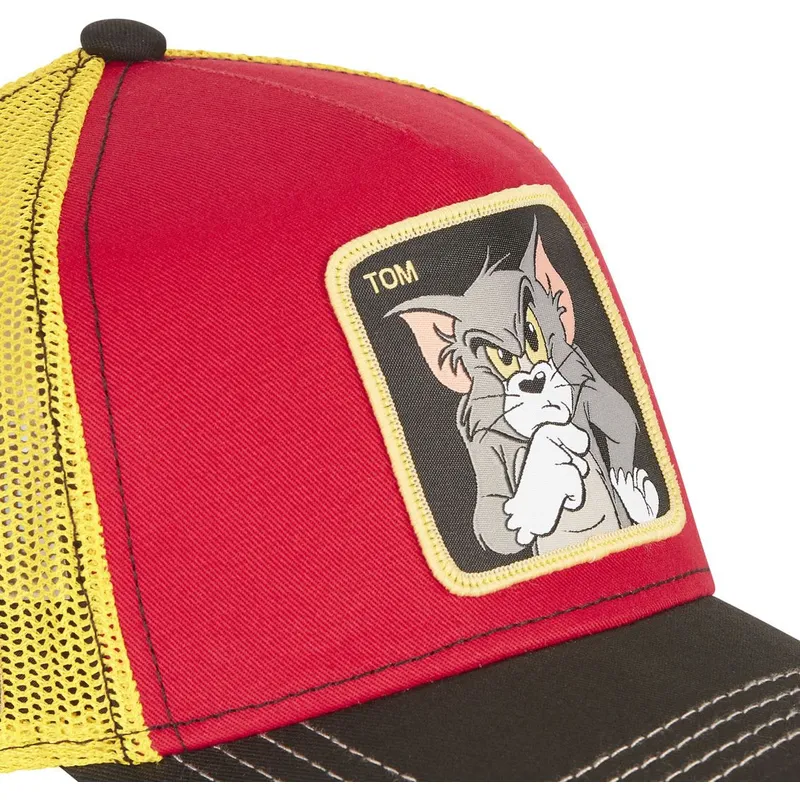 mutzen-gebogen-rot-snapback-tom-looney-tunes-von-capslab mutzen-gebogen-rot-snapback-tom-looney-tunes-von-capslab