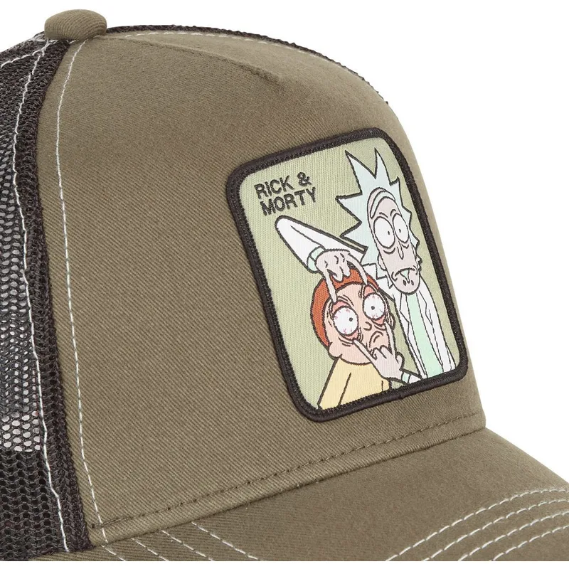 mutzen-gebogen-braun-snapback-rick-und-morty-rick-und-morty-von-capslab