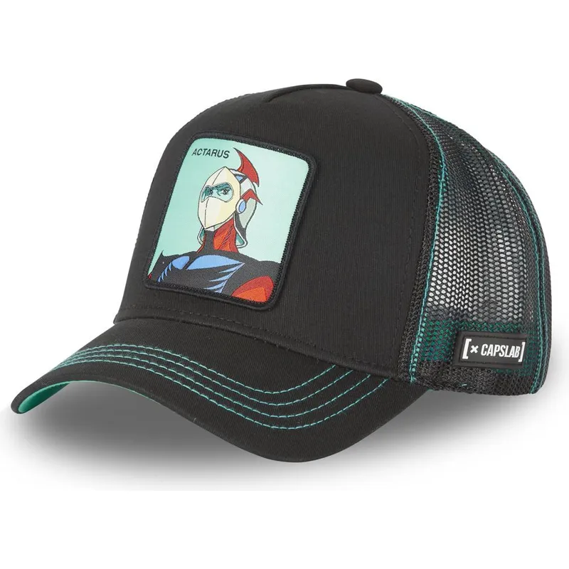 schwarze-trucker-cap-daisuke-duke-fleed-cas-act1-robot-grendizer-von-capslab schwarze-trucker-cap-daisuke-duke-fleed-cas-act1-robot-grendizer-von-capslab