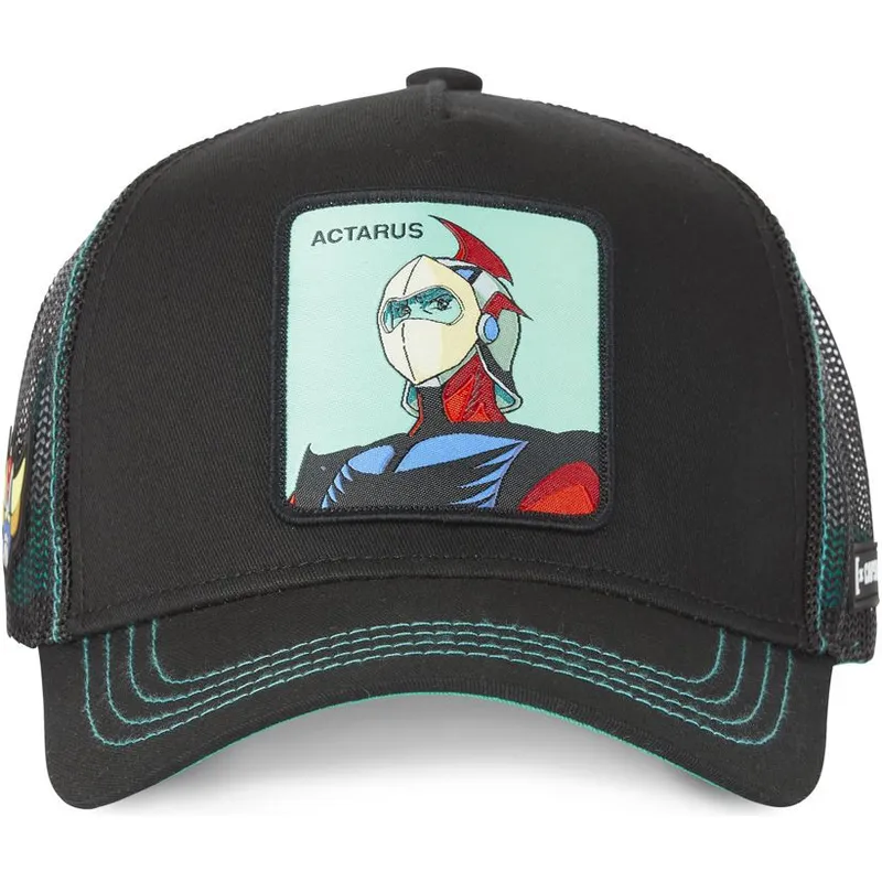 schwarze-trucker-cap-daisuke-duke-fleed-cas-act1-robot-grendizer-von-capslab schwarze-trucker-cap-daisuke-duke-fleed-cas-act1-robot-grendizer-von-capslab