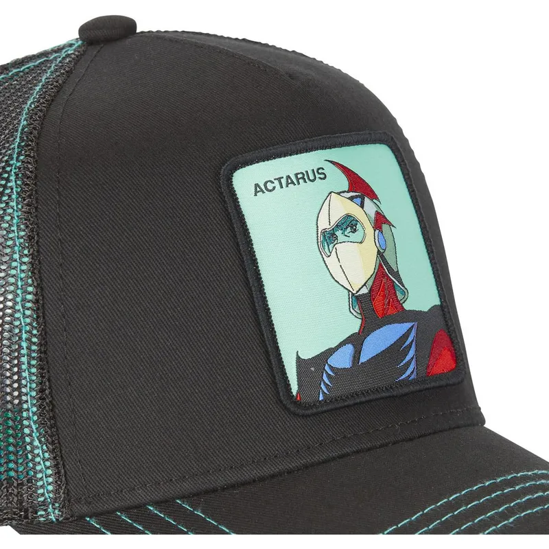 schwarze-trucker-cap-daisuke-duke-fleed-cas-act1-robot-grendizer-von-capslab schwarze-trucker-cap-daisuke-duke-fleed-cas-act1-robot-grendizer-von-capslab