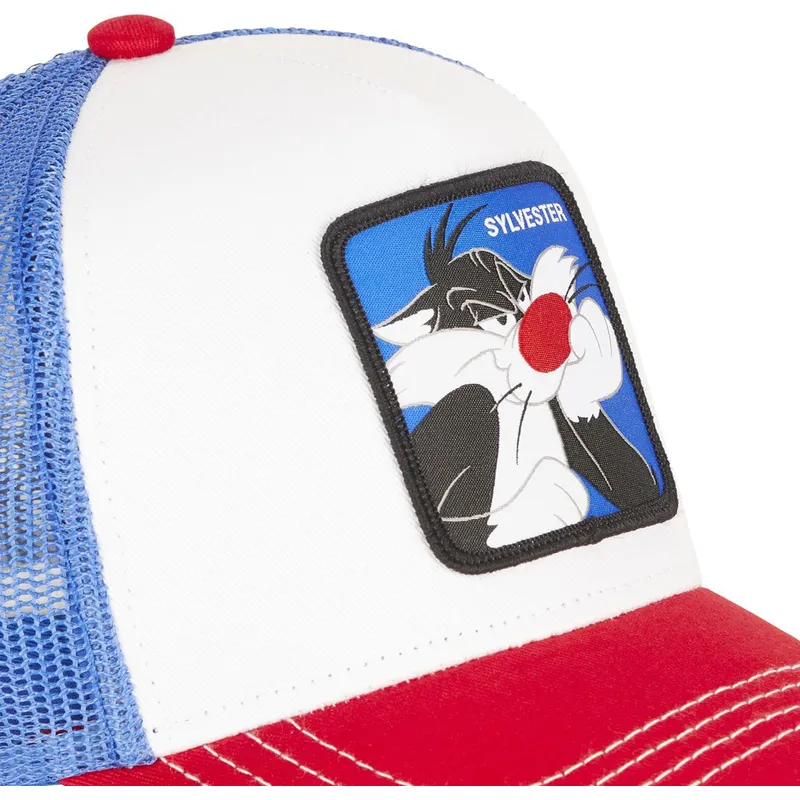 mutzen-gebogen-weiss-snapback-silvester-looney-tunes-von-capslab mutzen-gebogen-weiss-snapback-silvester-looney-tunes-von-capslab