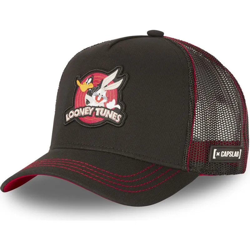 mutzen-gebogen-schwarz-snapback-bugs-bunny-und-daffy-duck-looney-tunes-von-capslab mutzen-gebogen-schwarz-snapback-bugs-bunny-und-daffy-duck-looney-tunes-von-capslab