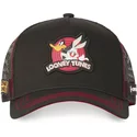 capslab-bugs-bunny-and-daffy-duck-lo1-looney-tunes-black-trucker-hat