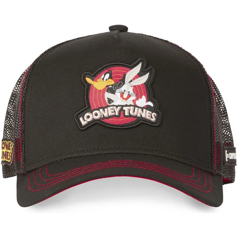 mutzen-gebogen-schwarz-snapback-bugs-bunny-und-daffy-duck-looney-tunes-von-capslab mutzen-gebogen-schwarz-snapback-bugs-bunny-und-daffy-duck-looney-tunes-von-capslab